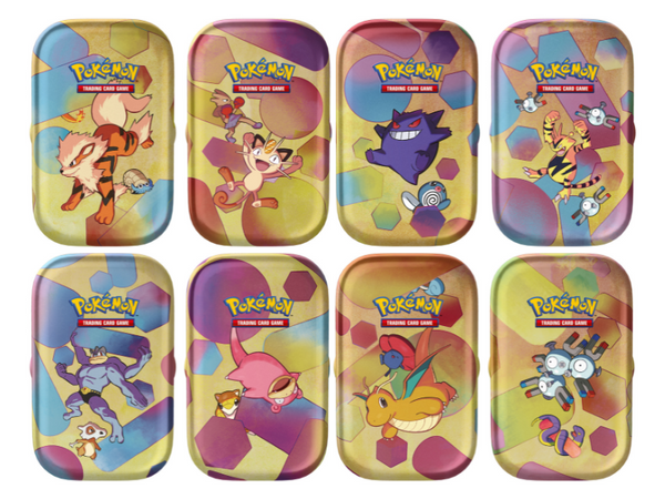 Pokémon-Mini-Tin-Box Karmesin & Purpur - 151