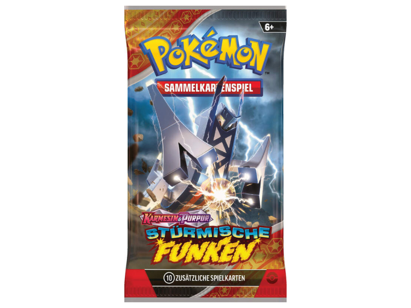 Pokémon Boosterpack Karmesin & Purpur - Stürmische Funken