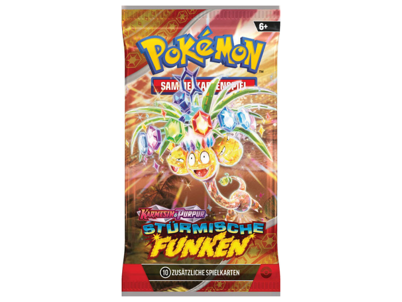 Pokémon Boosterpack Karmesin & Purpur - Stürmische Funken