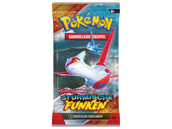 Pokémon Boosterpack Karmesin & Purpur - Stürmische Funken