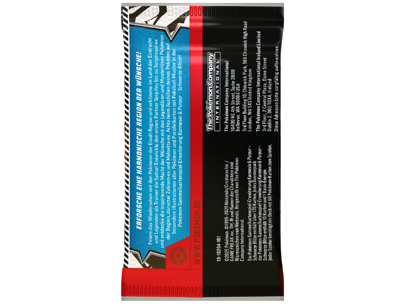 Pokémon Boosterpack Karmesin & Purpur – Schwarze Blitze