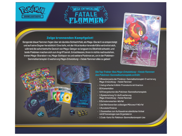 Pokémon Top-Trainer-Box Mega-Entwicklung - Fatale Flammen