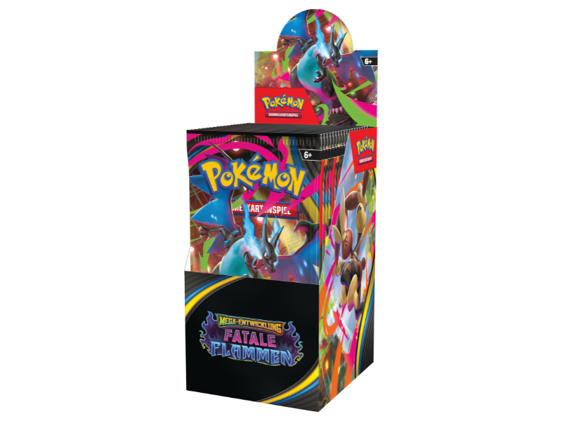 Pokémon 18 Booster Display Mega-Entwicklung - Fatale Flammen
