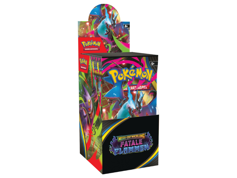 Pokémon 18 Booster Display Mega-Entwicklung - Fatale Flammen