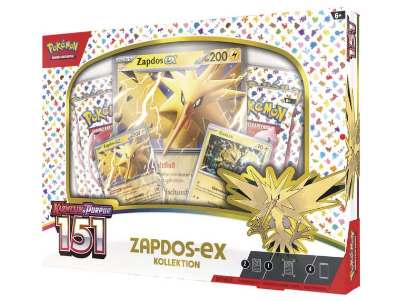 Pokémon Zapdos-ex Kollektion Karmesin & Purpur - 151