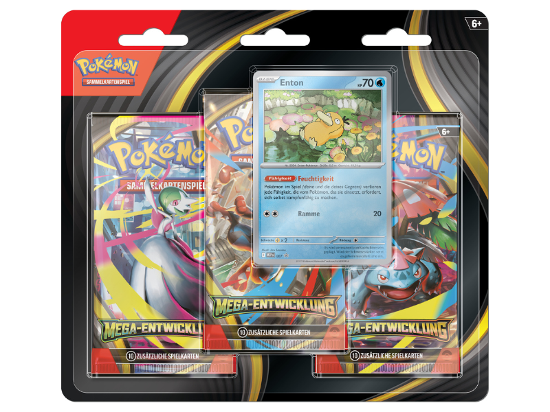 Pokémon Drei-Boosterpack-Blister - Mega Entwicklung
