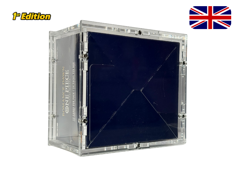 One Piece Card Game – OP01 „Romance Dawn“ (Display, First Edition – Blue Bottom) + Acryl Case