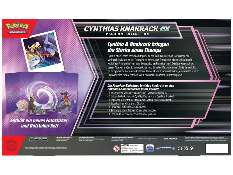 Pokémon Cynthias Knakrack-ex Premium-Kollektion