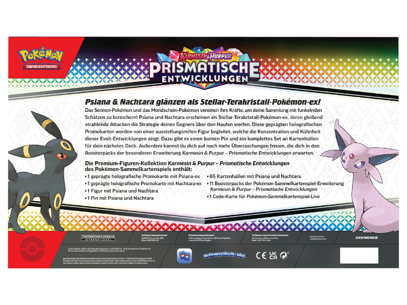 Pokémon Premium-Figuren-Kollektion Karmesin & Purpur - Prismatische Entwicklungen