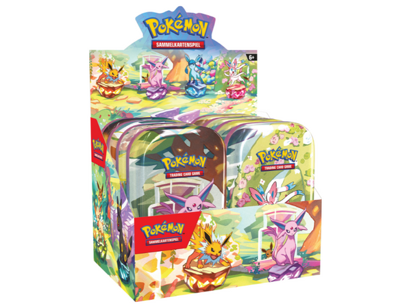 Pokémon Mini-Tin-Box Karmesin & Purpur - Prismatische Entwicklungen