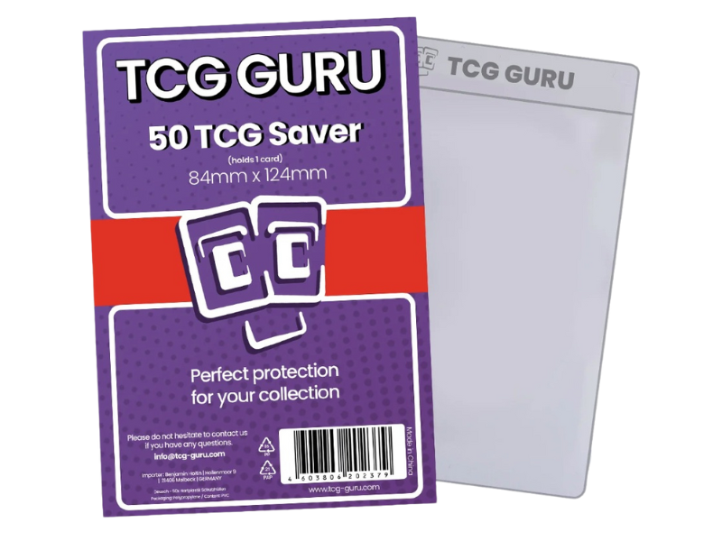 TCG Guru Semi-Rigid Card Holder (84×124 mm) – Grading Card Saver für PSA / Beckett (50 Stück)