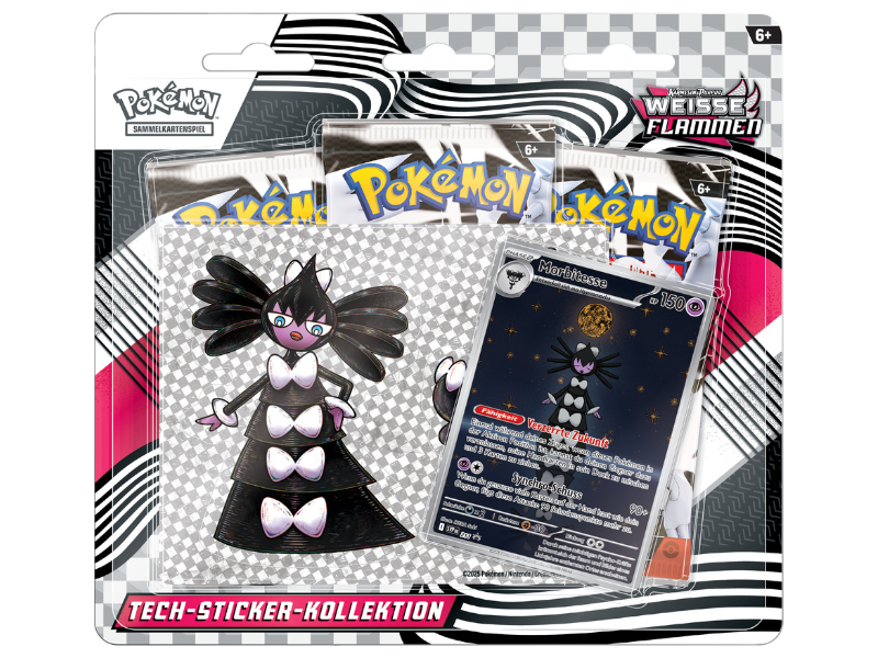 Pokémon Tech-Sticker-Kollektion Karmesin & Purpur - Weiße Flammen