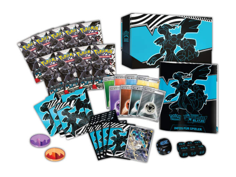 Pokémon Top-Trainer-Box Karmesin & Purpur – Schwarze Blitze