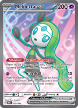 Meloetta-ex BLK 159/86 - Schwarze Blitze