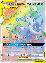 Quajutsu & Zoroark GX UNB 222/214 - Kräfte im Einklang