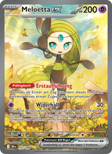 Meloetta-ex BLK 167/86 - Schwarze Blitze
